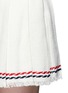 Detail View - Click To Enlarge - THOM BROWNE  - Frayed tweed pleated skirt