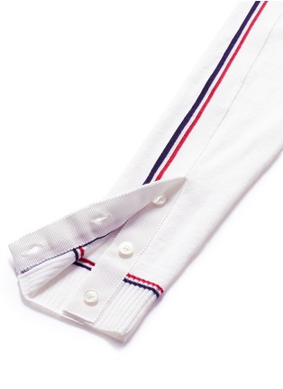 Detail View - Click To Enlarge - THOM BROWNE  - Signature stripe wool cardigan