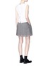 Figure View - Click To Enlarge - THOM BROWNE  - Tricolour stripe embroidered Oxford top
