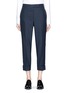 Main View - Click To Enlarge - THOM BROWNE  - Stripe selvedge insert wool twill pants