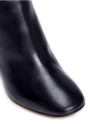 Detail View - Click To Enlarge - ELLERY - 'Jezebels' metallic dome heel leather boots