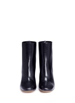 Front View - Click To Enlarge - ELLERY - 'Jezebels' metallic dome heel leather boots