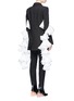 Back View - Click To Enlarge - ELLERY - 'Maneater' contrast ruffle crepe blazer