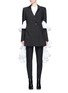 Main View - Click To Enlarge - ELLERY - 'Maneater' contrast ruffle crepe blazer