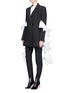Figure View - Click To Enlarge - ELLERY - 'Maneater' contrast ruffle crepe blazer