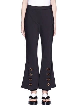 Main View - Click To Enlarge - ELLERY - 'Fourth Element' button vent flared pants