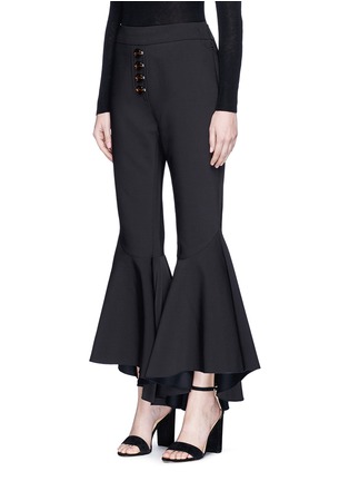 Front View - Click To Enlarge - ELLERY - 'Sin City' button flared pants