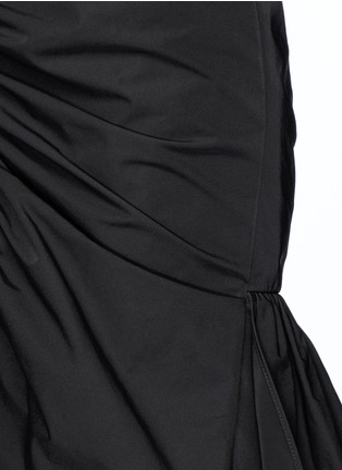 Detail View - Click To Enlarge - ELLERY - 'Amaretto' tie front ruched memory gabardine skirt
