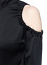 Detail View - Click To Enlarge - ELLERY - 'Ayumi' flared cuff cold shoulder top
