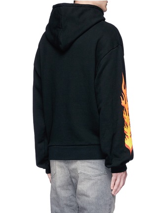 Back View - Click To Enlarge - STUDIO SEVEN - 'Fire' print hoodie