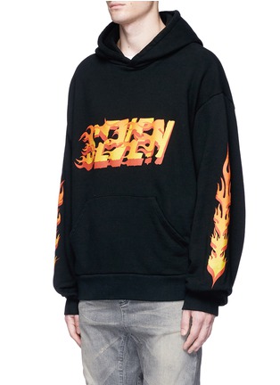 Front View - Click To Enlarge - STUDIO SEVEN - 'Fire' print hoodie