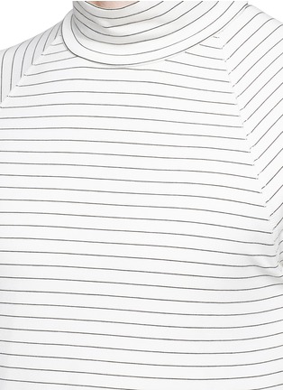 Detail View - Click To Enlarge - STUDIO SEVEN - Stripe turtleneck long sleeve T-shirt