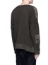 Back View - Click To Enlarge - STUDIO SEVEN - Raw edge crew neck sweater