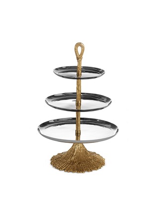 Main View - Click To Enlarge - MICHAEL ARAM - Wheat 3-tier cake stand
