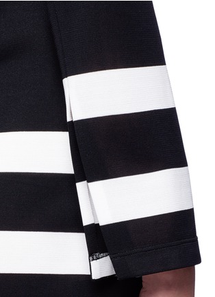 Detail View - Click To Enlarge - CALVIN KLEIN 205W39NYC - Stripe sheer jersey dress