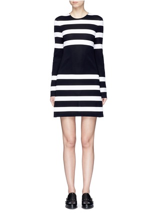 Main View - Click To Enlarge - CALVIN KLEIN 205W39NYC - Stripe sheer jersey dress