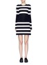 Main View - Click To Enlarge - CALVIN KLEIN 205W39NYC - Stripe sheer jersey dress