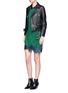 Figure View - Click To Enlarge - 3.1 PHILLIP LIM - Floral sequin embroidered ottoman knit polo dress
