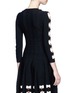 Back View - Click To Enlarge - ALEXANDER MCQUEEN - Twisted cutout sleeve cropped sweater