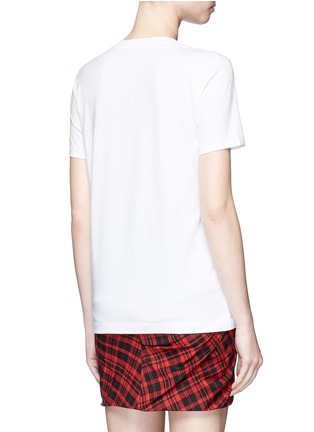 Back View - Click To Enlarge - ACNE STUDIOS - 'Taline' face patch cotton T-shirt