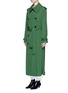 Front View - Click To Enlarge - ACNE STUDIOS - 'Lucie' fluid twill trench coat