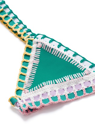 Detail View - Click To Enlarge - KIINI - 'Liv' crochet trim triangle bikini top