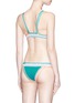 Back View - Click To Enlarge - KIINI - 'Liv' crochet trim triangle bikini top