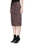 Front View - Click To Enlarge - ISABEL MARANT - 'Sliven' zigzag print pencil skirt
