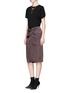 Figure View - Click To Enlarge - ISABEL MARANT - 'Sliven' zigzag print pencil skirt