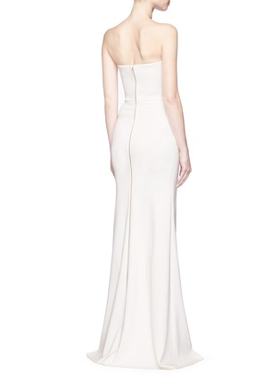 Back View - Click To Enlarge - VICTORIA BECKHAM - Twist front stretch cady corset gown