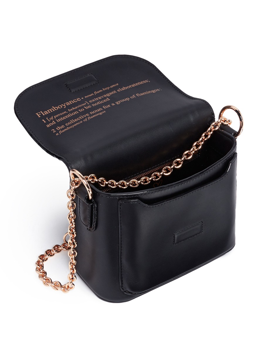 SOPHIA WEBSTER 'Claudie' chain leather shoulder bag