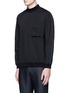 Front View - Click To Enlarge - OAMC - 'Flight' quilted back sweatshirt
