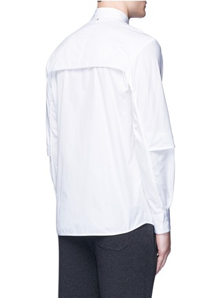 Back View - Click To Enlarge - OAMC - 'Canopy' chest pocket cotton poplin shirt