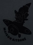 Detail View - Click To Enlarge - MAISON KITSUNÉ - 'Airman' flocked velvet patch T-shirt