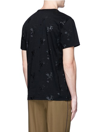 Back View - Click To Enlarge - MAISON KITSUNÉ - 'Flying Cap' fox print T-shirt