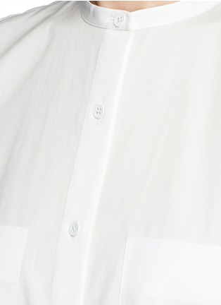 Detail View - Click To Enlarge - ACNE STUDIOS - 'Esloane' oversized cotton poplin shirt dress