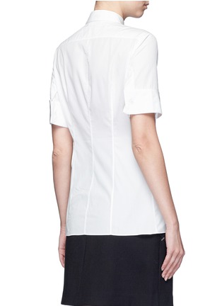 Back View - Click To Enlarge - ACNE STUDIOS - 'Sybil' cotton poplin short sleeve shirt