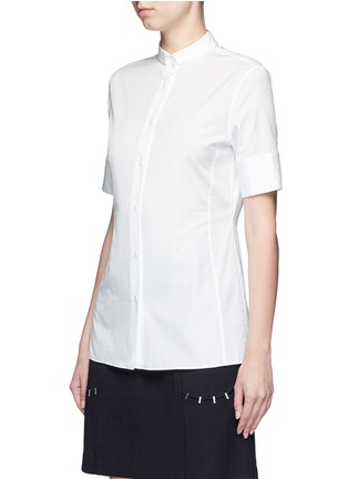 Front View - Click To Enlarge - ACNE STUDIOS - 'Sybil' cotton poplin short sleeve shirt
