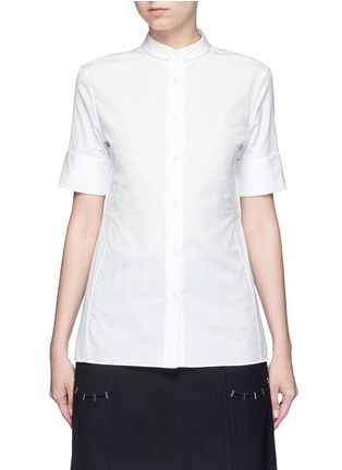 Main View - Click To Enlarge - ACNE STUDIOS - 'Sybil' cotton poplin short sleeve shirt