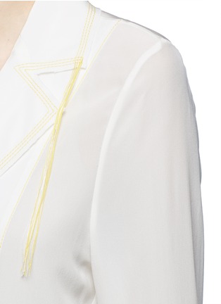 Detail View - Click To Enlarge - ACNE STUDIOS - 'Tine' crepe de Chine belted jacket