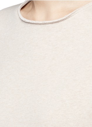 Detail View - Click To Enlarge - ACNE STUDIOS - 'Carly' raw edge fleece sweatshirt