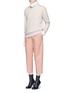 Figure View - Click To Enlarge - ACNE STUDIOS - 'Carly' raw edge fleece sweatshirt
