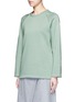 Front View - Click To Enlarge - ACNE STUDIOS - 'Cassie' cotton blend fleece sweatshirt