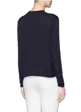 Back View - Click To Enlarge - ACNE STUDIOS - 'Caci' kid mohair trim cotton sweater