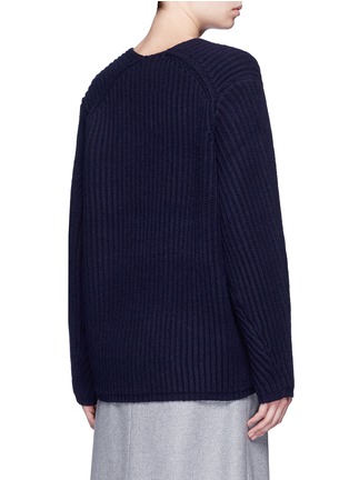 Back View - Click To Enlarge - ACNE STUDIOS - 'Deborah' V-neck chunky wool knit sweater