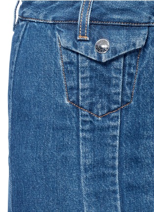 Detail View - Click To Enlarge - ACNE STUDIOS - 'Garea' button front denim pencil skirt