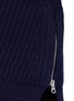 Detail View - Click To Enlarge - ACNE STUDIOS - 'Java' zip side chunky wool knit sweater