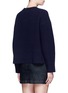 Back View - Click To Enlarge - ACNE STUDIOS - 'Java' zip side chunky wool knit sweater