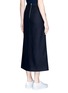 Back View - Click To Enlarge - ACNE STUDIOS - 'Pascal' front slit felted wool blend maxi skirt