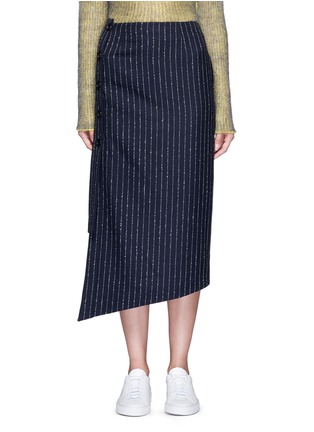 Main View - Click To Enlarge - ACNE STUDIOS - 'Pate' pinstripe pencil wrap skirt